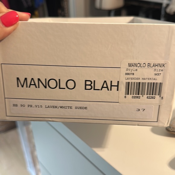 Manolo Blahnik BB 90 Metallic Speck heels Size 37 - Picture 7 of 7